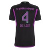 Conjunto (Camiseta+Pantalón Corto) FC Bayern de Múnich De Ligt 4 Segunda Equipación 23-24 - Niño